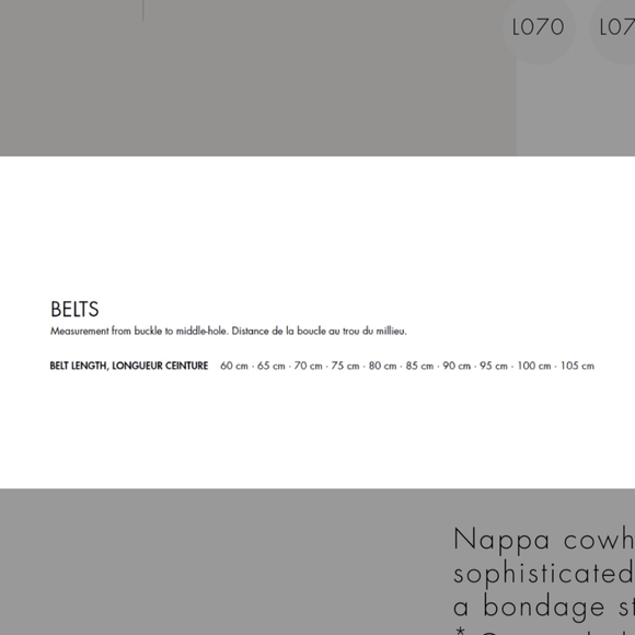 Wolford Mago Leather belt black size 75 - Picture 3 of 3